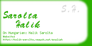 sarolta halik business card